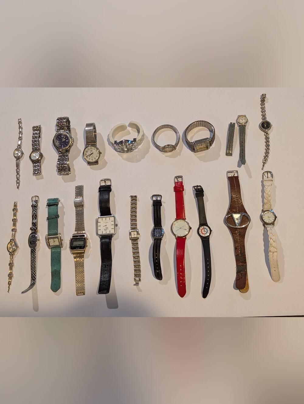 Mixed Lot Of 20 Wrist Watches - Vintage And Newer - Untested